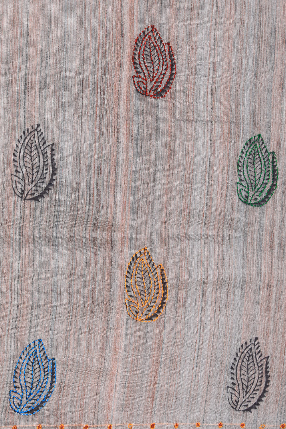 Image of Maheshwari Kantha Stitch Saree